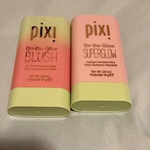Pixi On-the-Glow Blush and Superglow Set - Pink and Cream